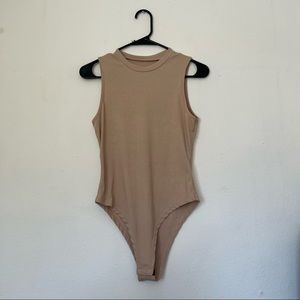 beige body suit